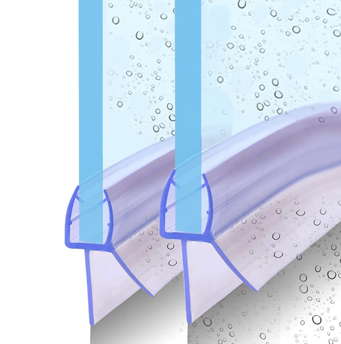 Elzusha - Vervangende Doucheafdichting 2 x 90 cm voor Glazen Dikte 4-6 mm
