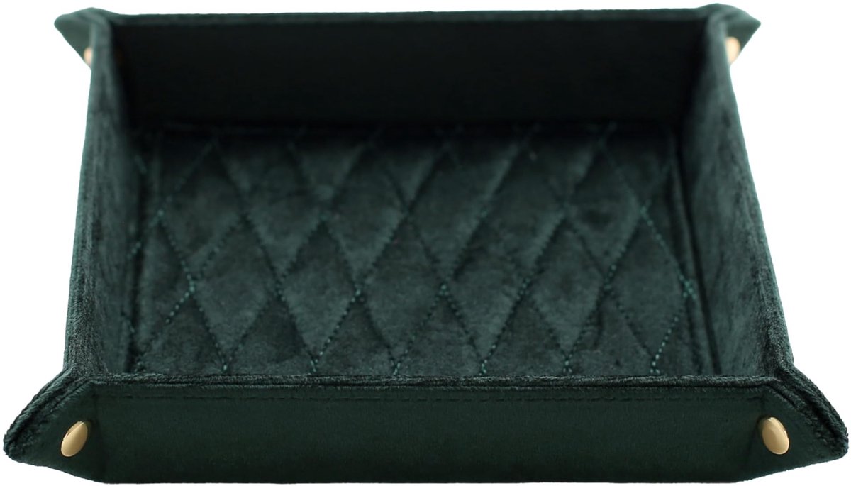 Elzusha - Velvet Sieraden Organizer 14.5 x 14.5 x 3.5 cm voor Sieraden en Sleutels