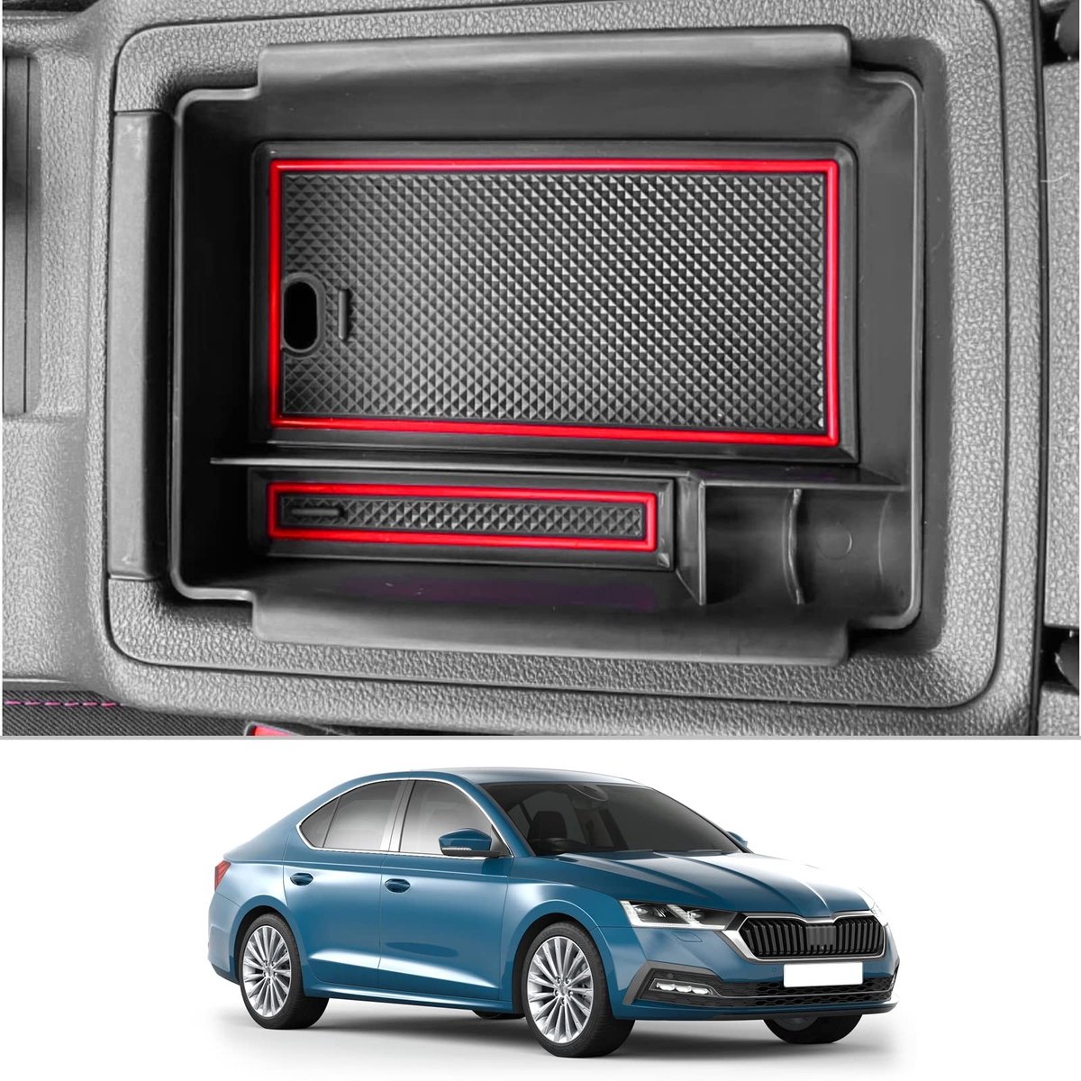 Elzusha - Opbergdoos voor Skoda Octavia 4 (2020-2025)