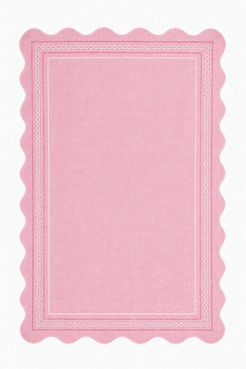Nutrella Vloerkleed - Tapijt - 120 x 170 cm - Kunstwol - Wasbaar - Modern effen ontwerp - Opvouwbaar - Huisdiervriendelijk - Roze