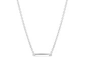 Glams Ketting Balkje 1,2 mm 41 + 4 cm - Zilver