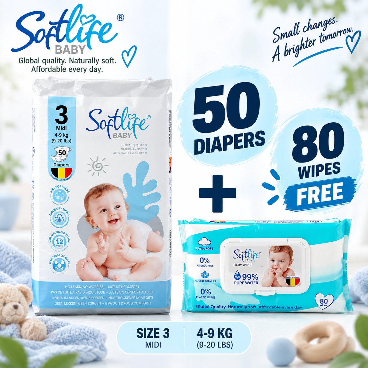Softlife luiers maat 3 | 50 stuks
