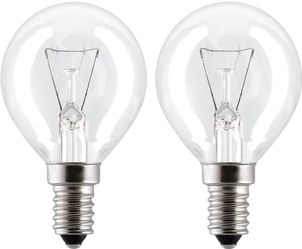 VITO Calor - Ovenlamp E14 - 40W 600lm 2800K - Warm Wit Licht - G45 - 300°C Hittebestendig - 2 stuks