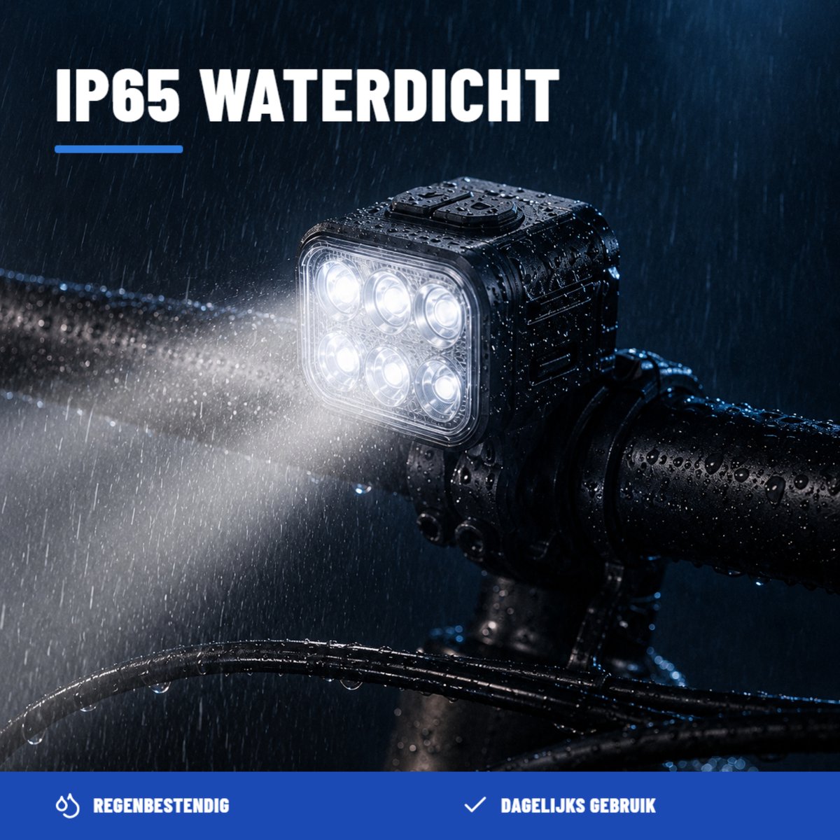 Disciplined SE Fietslampjes LED DRIVE - Fietslamp Set Voorlicht & Achterlicht - Fietsverlichting USB-C Oplaadbaar - IP65 Waterdicht thumbnail 2