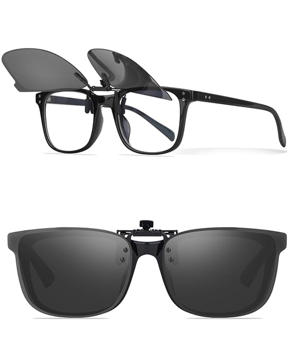 Elzusha - Clip Zonnebril - Polarized met UV400 Bescherming - Zwart
