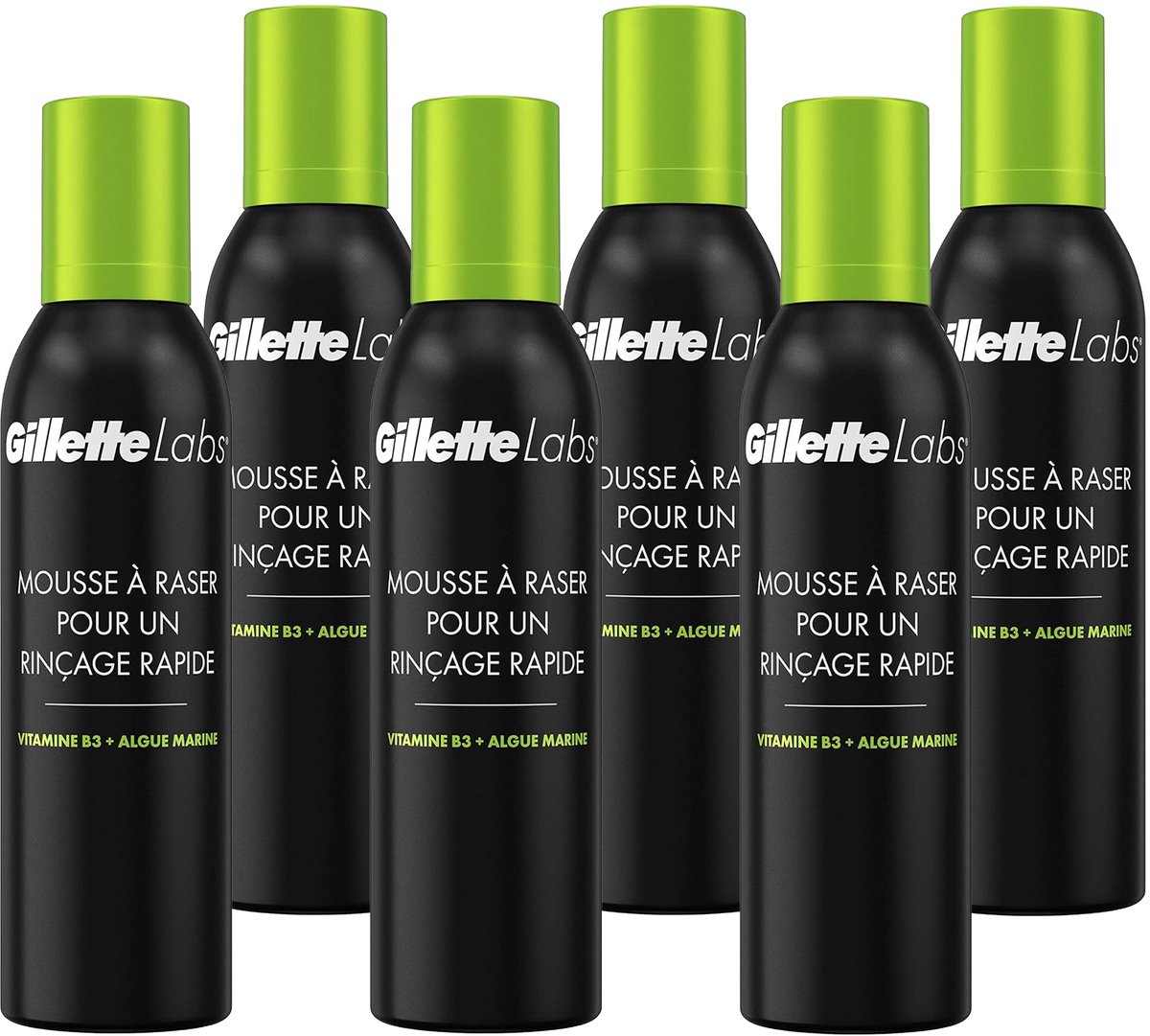 GilletteLabs Snel Afspoelbare Lichtgewicht Scheerschuim - Voor Mannen - Voordeelverpakking 6 x 240ml