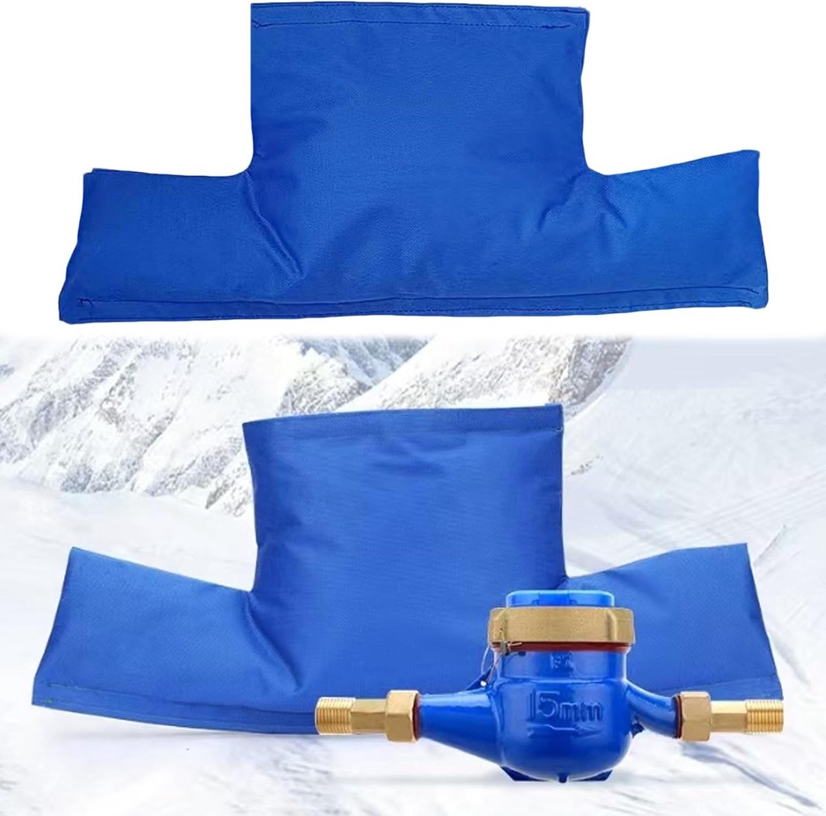 2 Stuks Isolatiedekking voor Watermeter, Effectieve Isolatie tegen Vorst, Afneembare Winterbescherming en Sneeuwbescherming