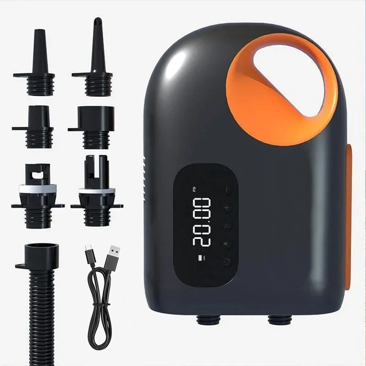 Luchtpomp Elektrische Wireless - 20 PSI Max Druk - Compact Draagbaar - Voor SUP Kajak Zwembad - Opblaaspomp