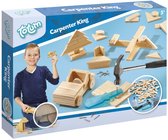 Totum 75-delige junior Timmer set - Met hout, hamer en veilige spijkerhulp - Speelgoed Kinderen - Voor meisjes en jongens - Vanaf 5 jaar