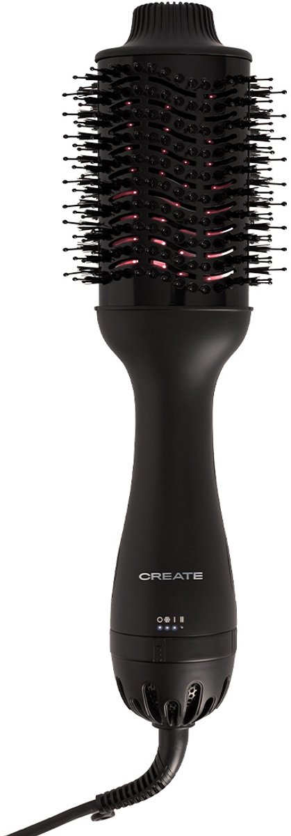 CREATE - Volumeborstel met infrarood LED-behandeling - 3 temperatuurstanden - Zwart - CERAMIC LED VOLUME STYLER