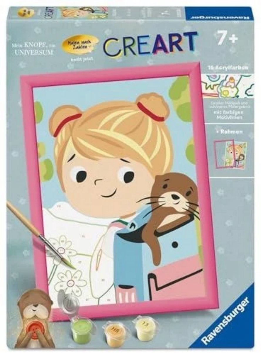 Ravensburger CreArt Schilderen Op Nummer - Tilli & Otti - Inclusief lijst