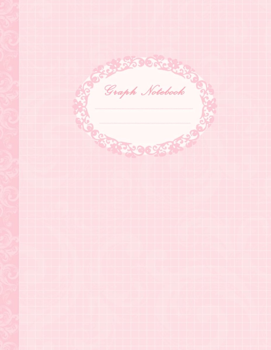 Graph Paper Composition Notebook: Cute Pastel Pink Journal - 4x4 Quad Ruled Grid Paper - Large 8.5 x 11 - 100 Pages - ShopVlot