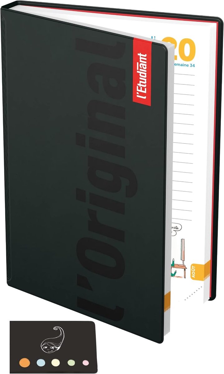 Blumie Shop Set of school diary 14 x 20 2022 - 2023 + index glue (black) - ShopVlot