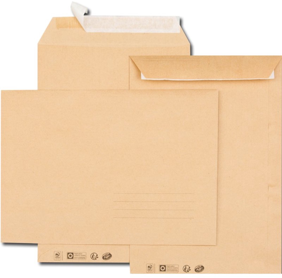 GPV enveloppen C5, kraftbruin, 162×229 mm, 10 stuks
