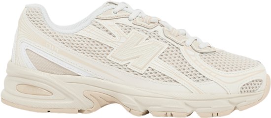 New Balance 740 sneaker in crème met mesh en N-logo.