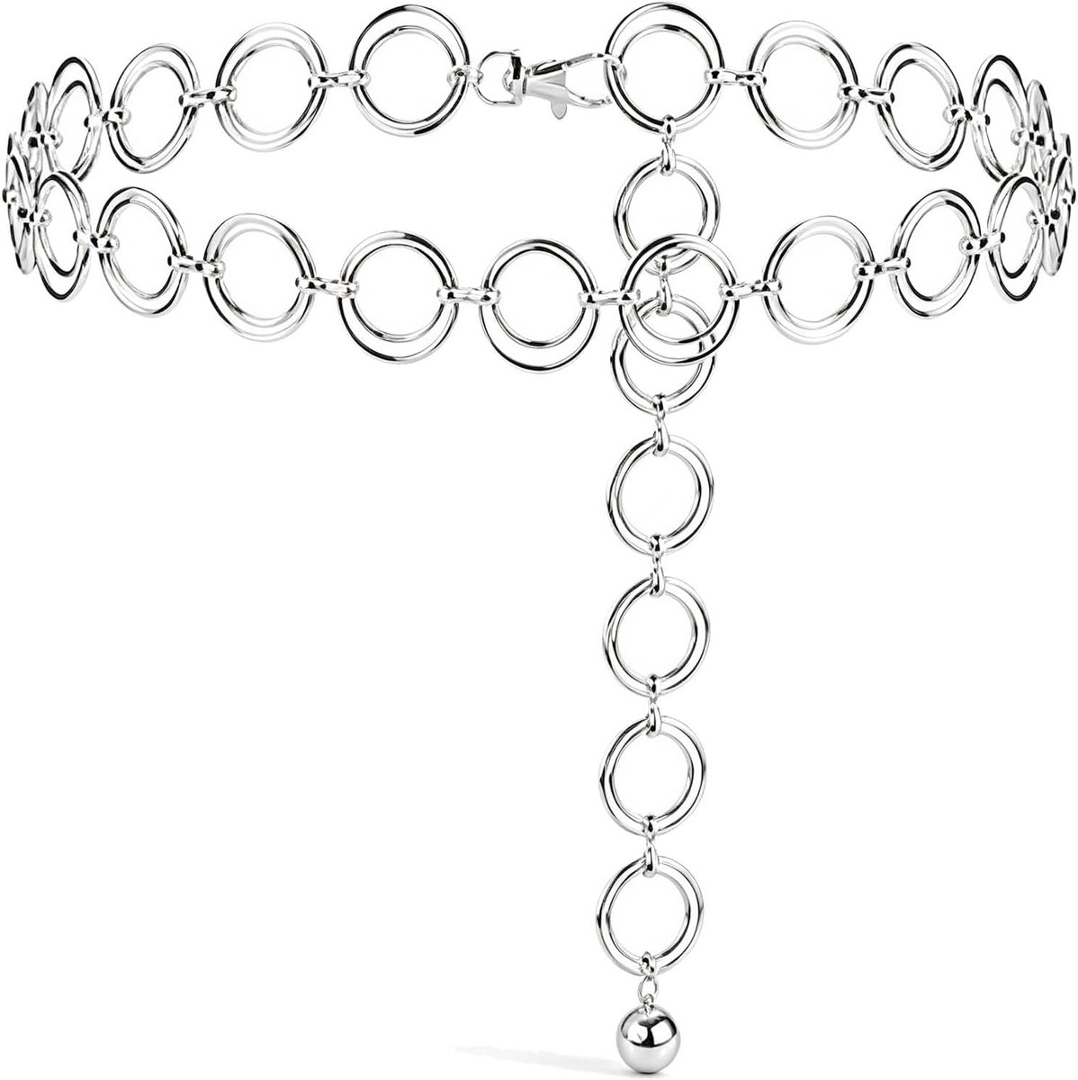 Kettingriem verstelbare buikketting 110 cm legering - ShopVlot
