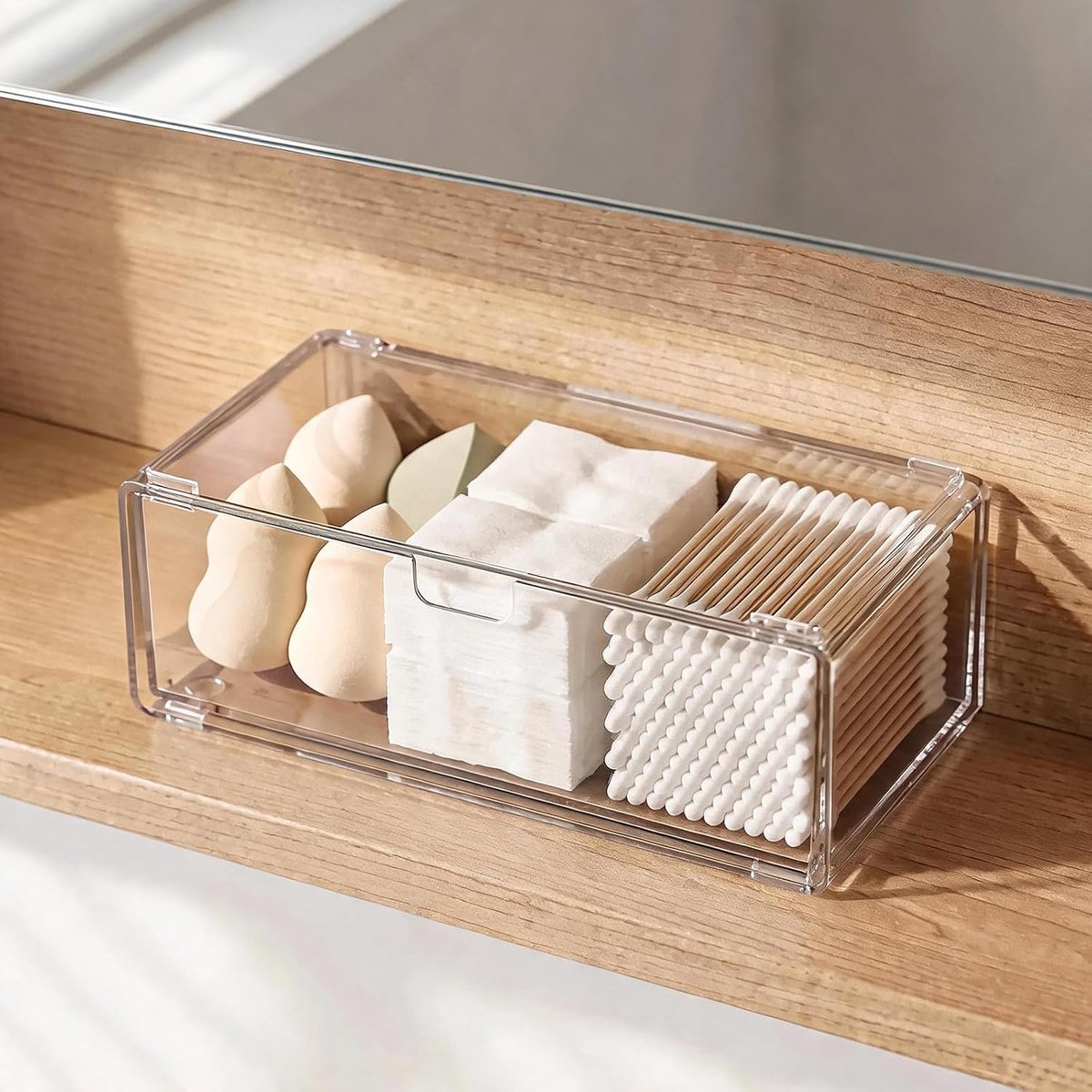 Make-up organizer voor laden - stapelbaar kunststof - antislip - gemakkelijk toegang tot cosmetica - ShopVlot