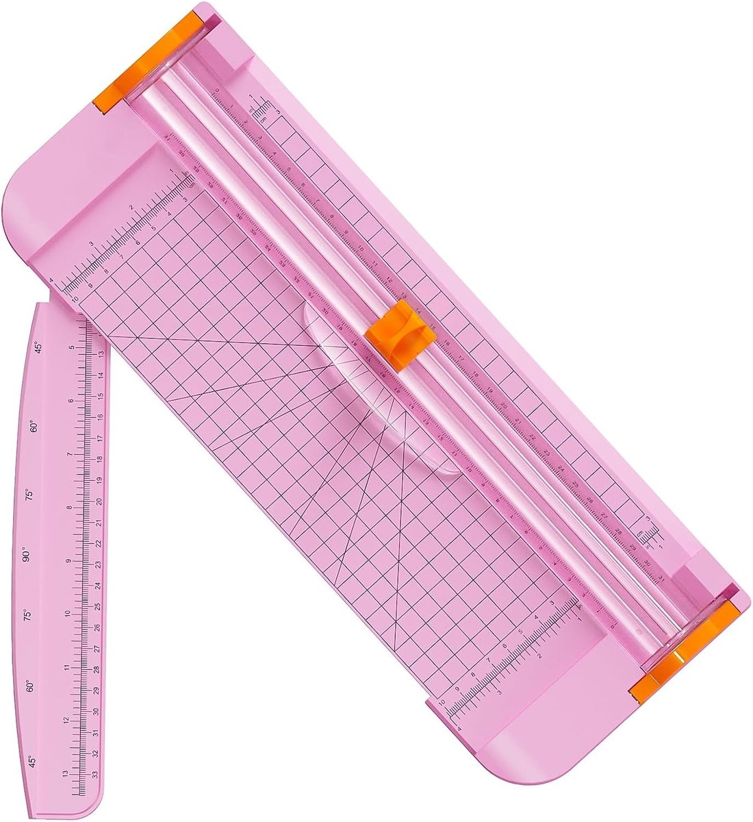Professionele A4 Papier Snijmachine met Automatische Veiligheidsfunctie voor Scrapbooking en Precisie Snijden van Papier (Roze)