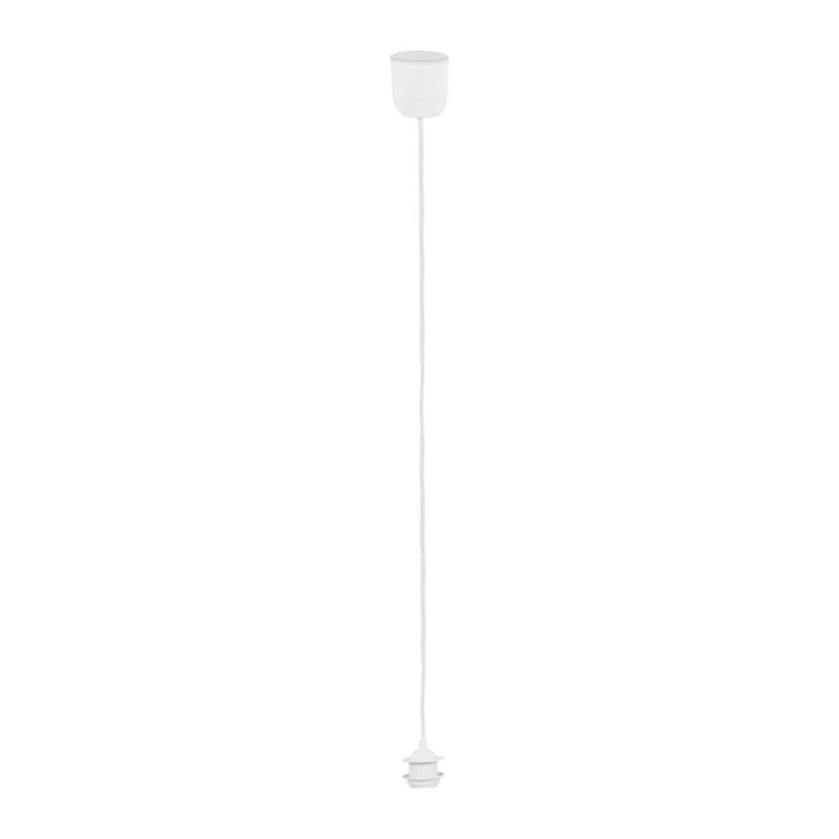 Ostaria Hanglamp Snoer - E27 fitting - wit - met basis - woonkamer / eetkamer