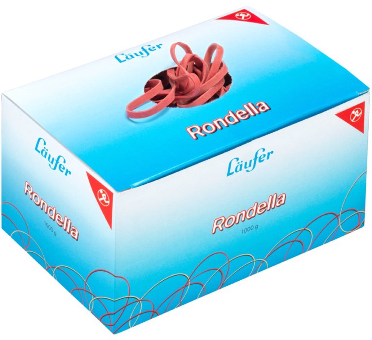 Läufer elastiekjes RONDELLA, rood, 150×4 mm, 500 g