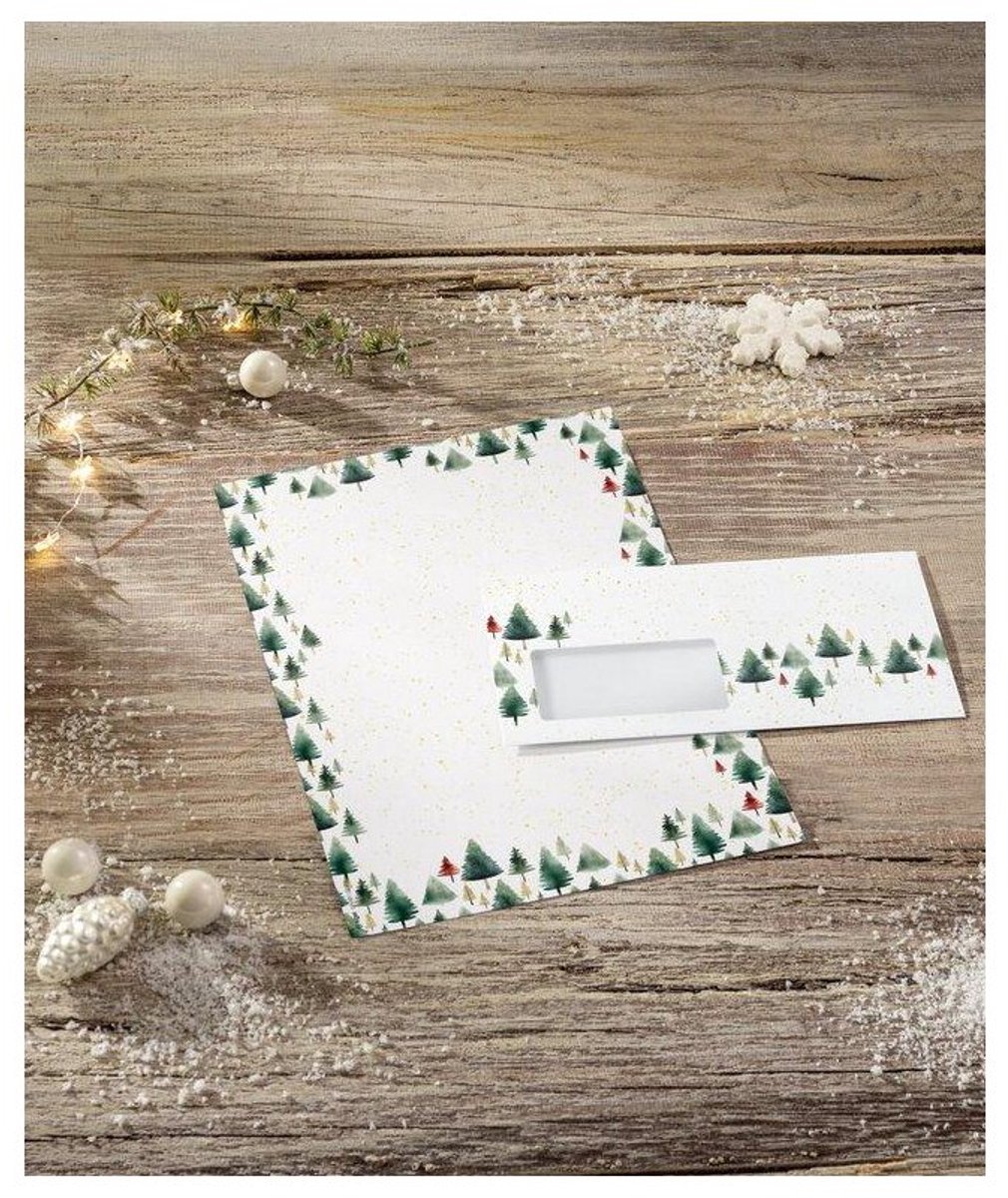 sigel Kerstmotief-papier Little Pines, A4, 100 vel
