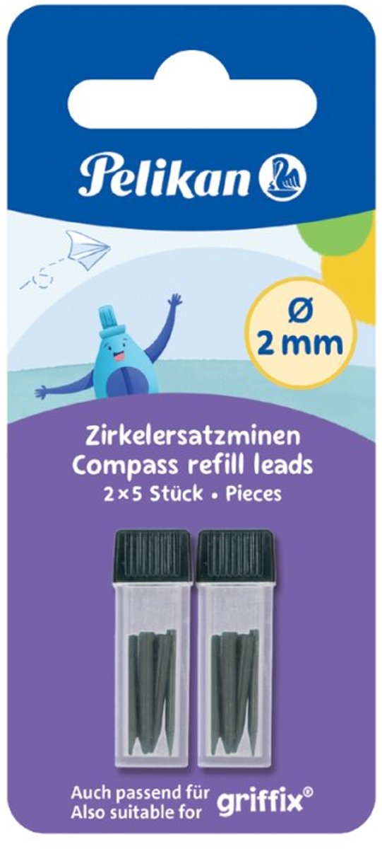 Pelikan reservepotloodstiften, 2,0 mm, 10 stuks