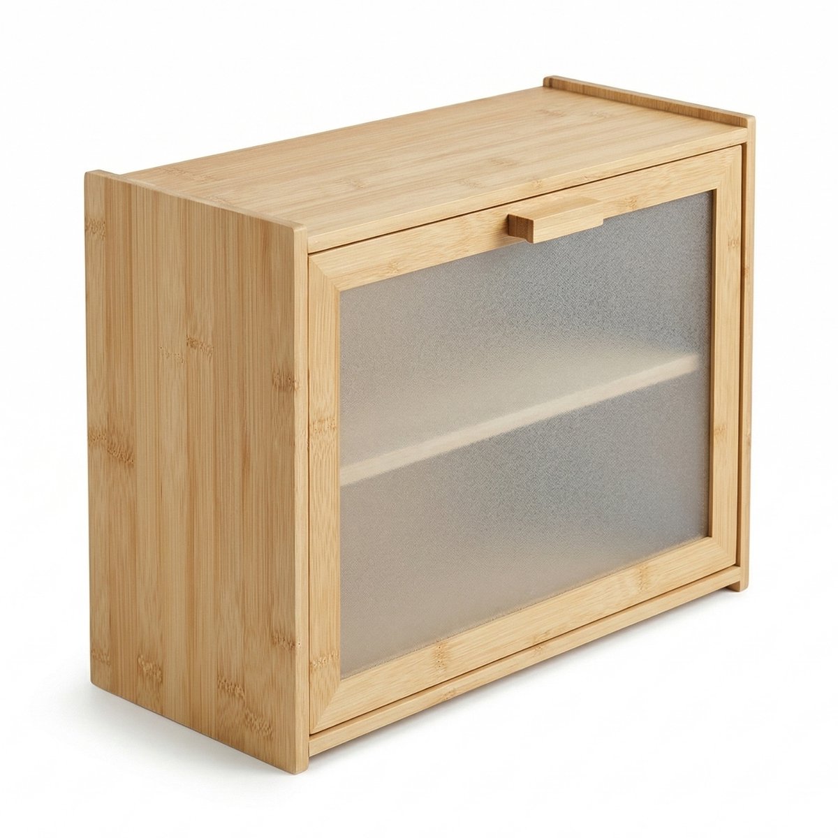 Bamboe brooddoos DOPPIO, 17 x 40 x 31 cm, twee planken