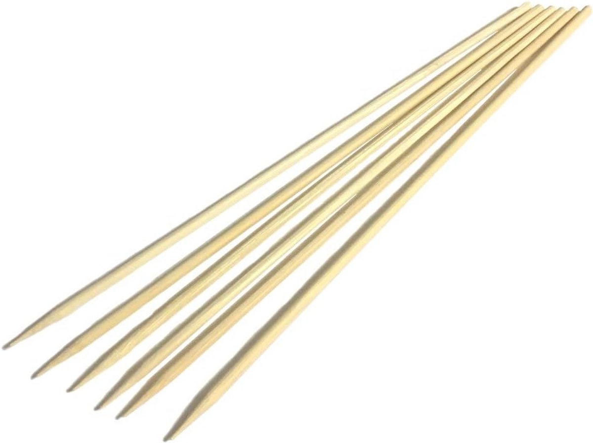 Shaslik Bamboo Wood Skewers, 25 cm - 80 Pieces, Grill Skewers, Wood, Meat Pits, Wood for Grill - ShopVlot