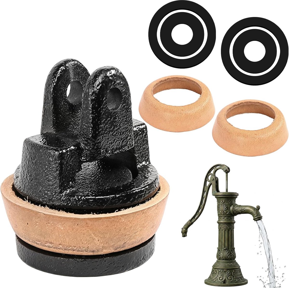Reservezuiger voor zwengelpompen type 75 met extra afdichtring - ShopVlot