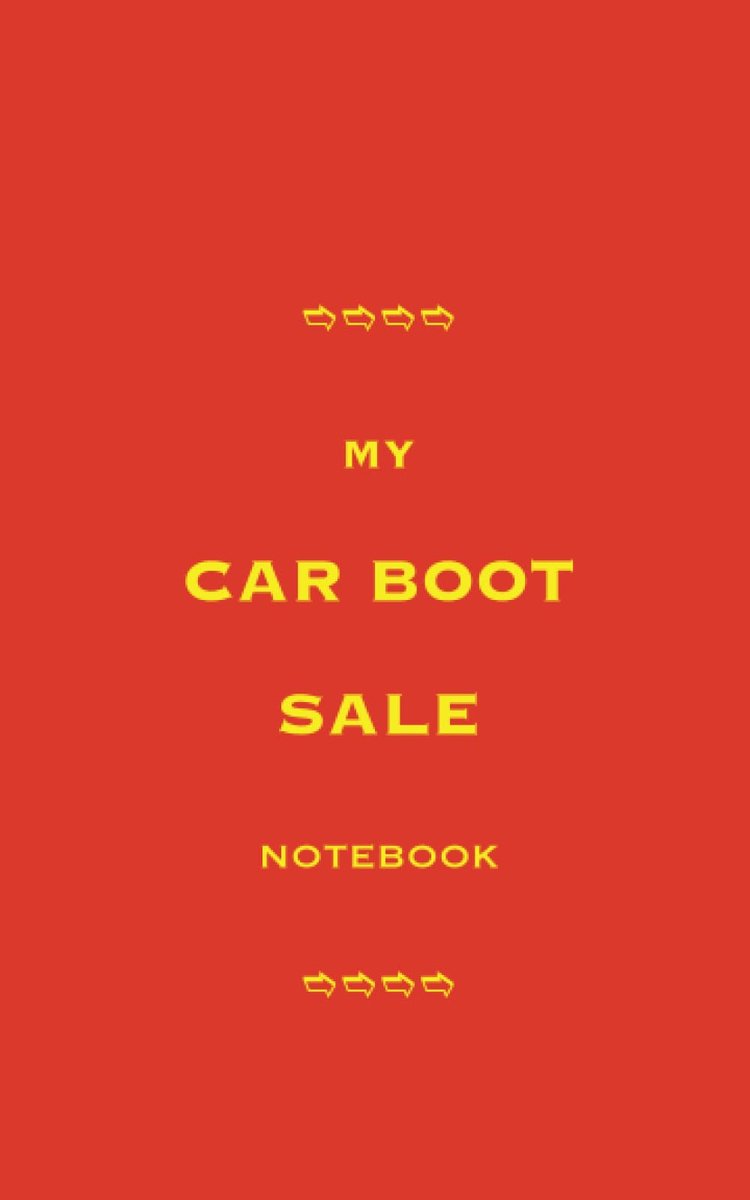MY CAR BOOT SALE NOTEBOOK: Blank Lined Notebook - ShopVlot