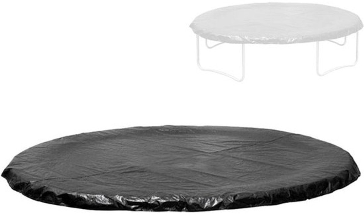 Trampolineafdekhoes - Beschermhoes - Voor trampolines - Waterdicht - UV-bestendig - Diameter 3.05 meter - Zwart