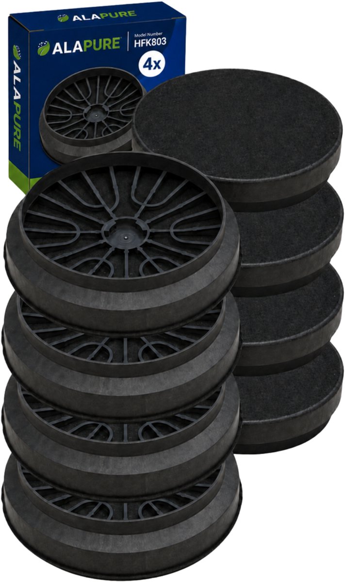4x Koolstoffilter voor Bosch 00796390 / 796390 / DHZ5276