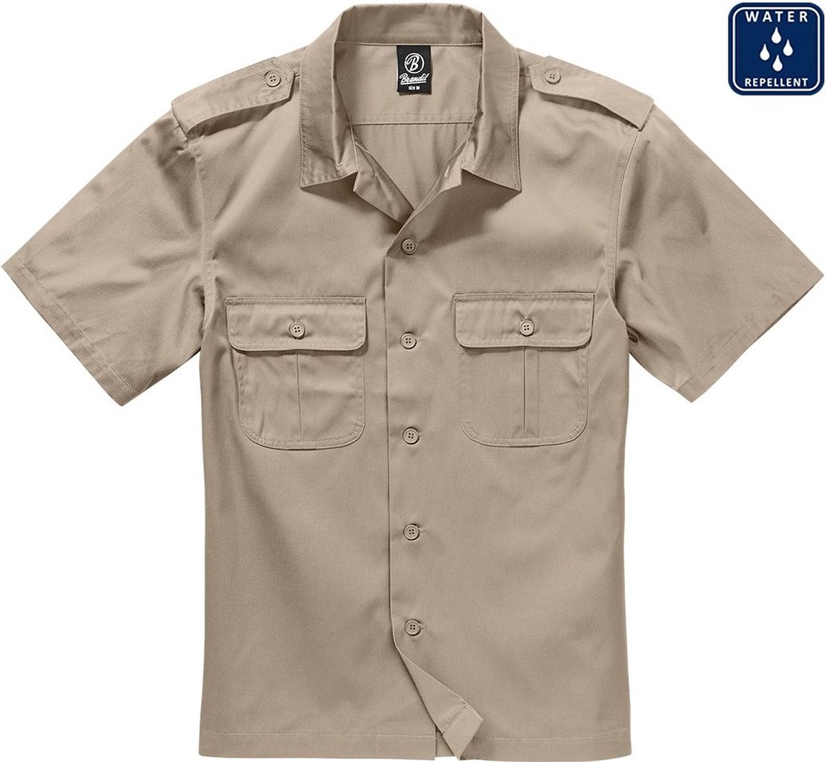 Brandit - US Overhemd - M - Beige