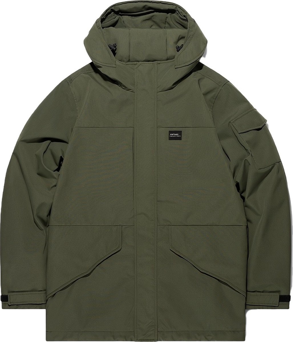 Vintage Industries Oliver Jacket Winterjas Polyester Basics Groen