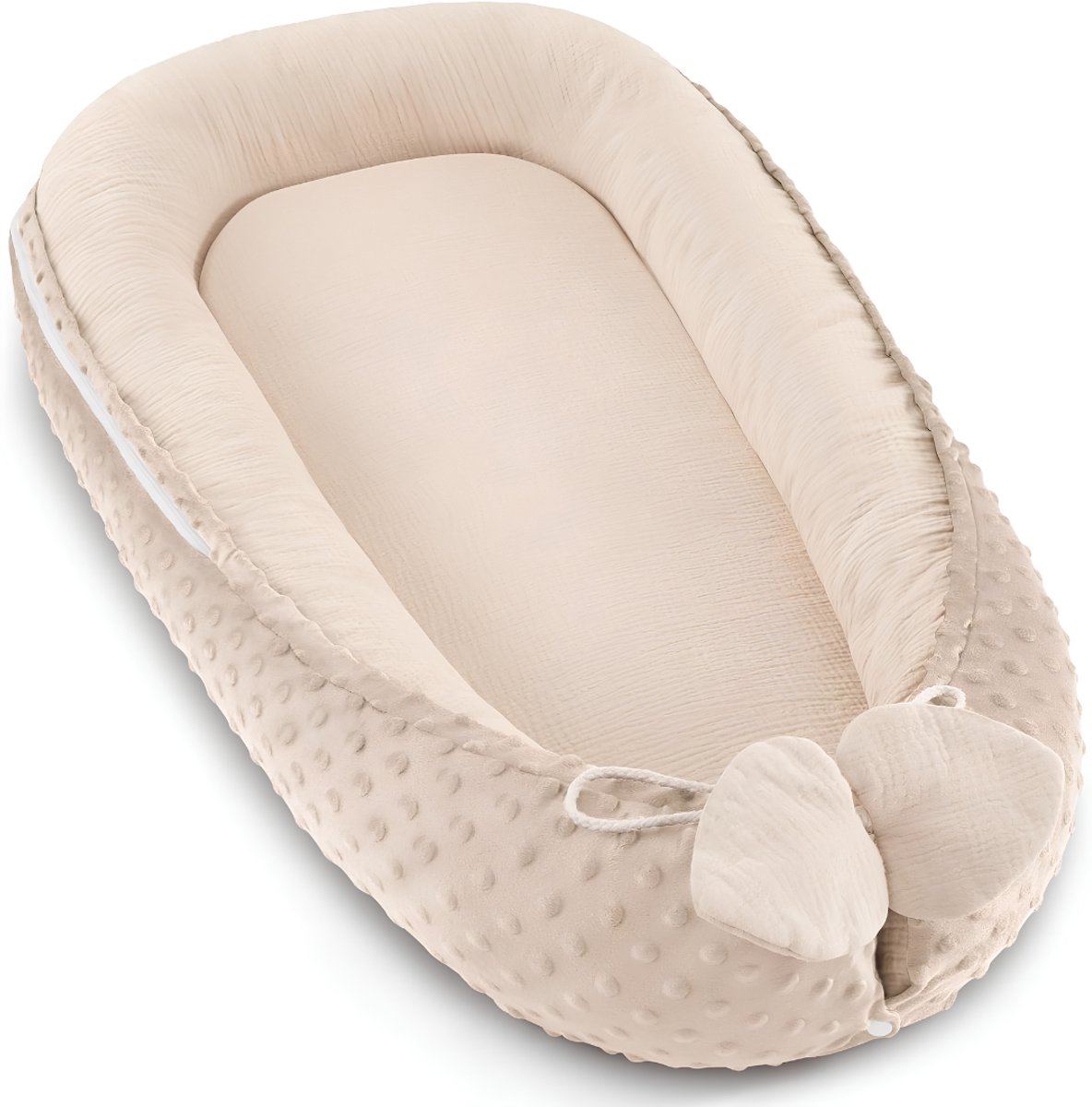 SP® Babynestje - Baby Nestjes - Babynest - Bruin - 95cm x 65cm x 5cm