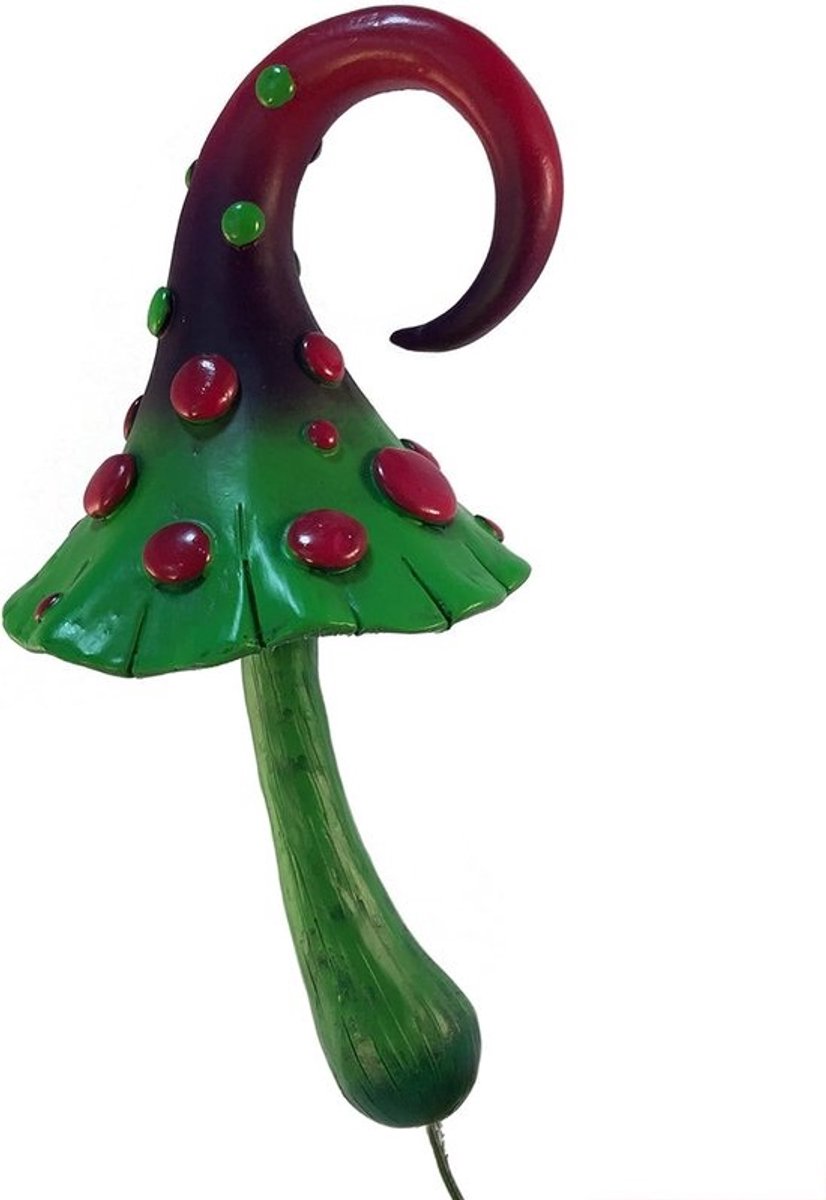 Miniatuur paddenstoel - Fairy Garden-decoratie - tuinaankleding - magische uitstraling - 6.4 x 5.6 x 15.2 cm