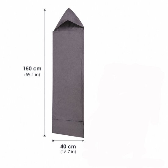 Draagbare Slaapcapsule Rekbare Reis Slaapzak Met Compressie Ademende Envelop Vormige Laken Comfortabele Reisdeken Voor Volwassenen En Kinderen Kampeerreis Vliegreis Kindermaat 150x40 Cm van Merkloos — afbeelding 2