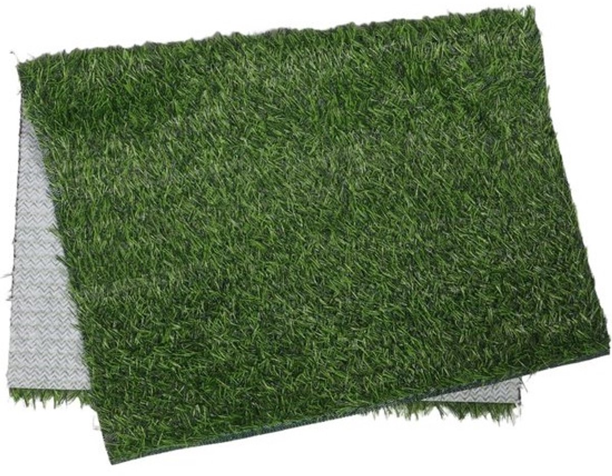 Ovale kunstgrasmat - Buitentapijt - Terrasdecoratie - Weerbestendig - Realistisch - Groen