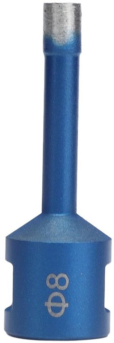 Diamantboor - Kernboor en gatopener - Precisieboren - M14-binnendraad - 68 mm lang - Blauw