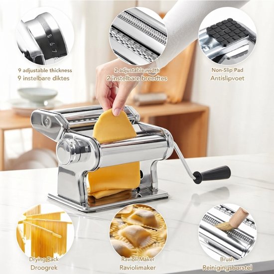 CLGP® Pasta Machine - Pasta Maker - Pasta Tool van Merkloos — afbeelding 5