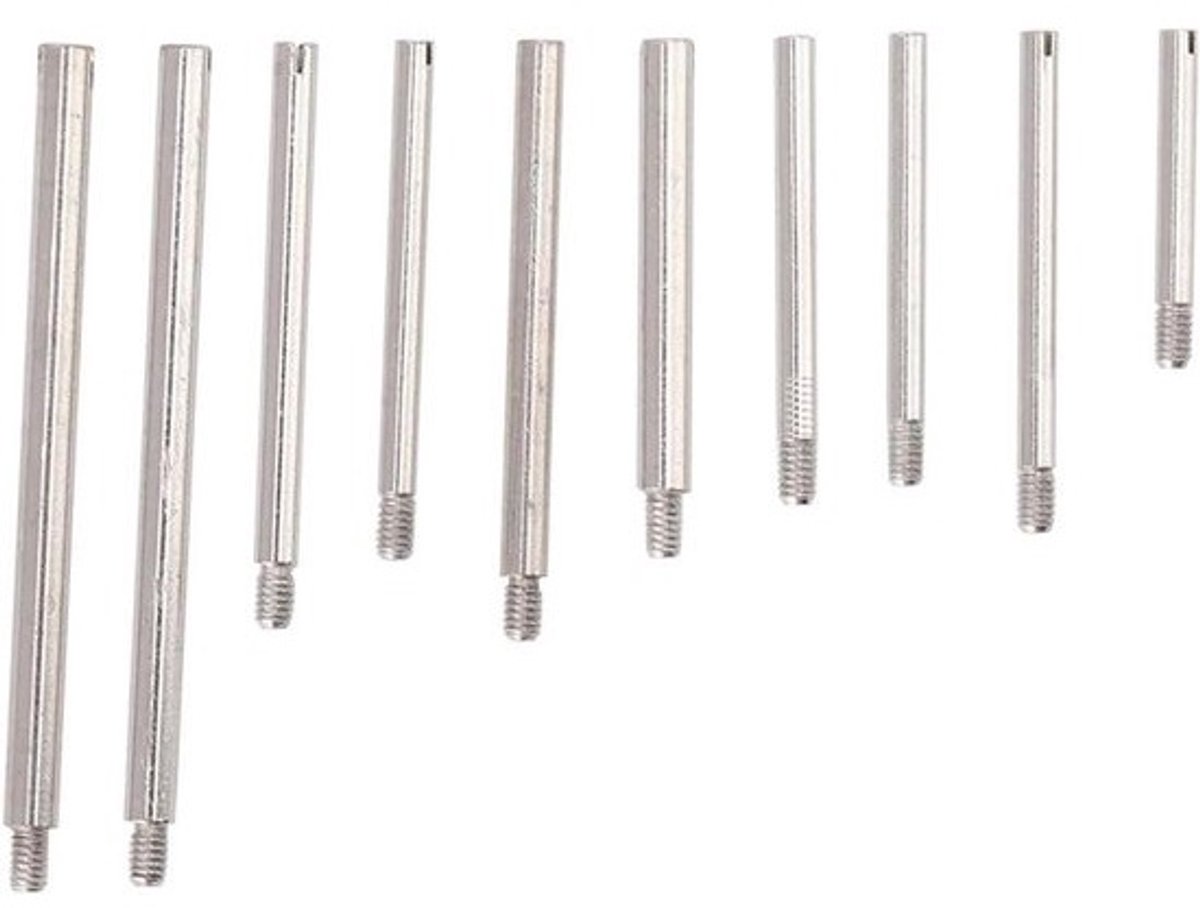 Schroeven voor horlogebanden - Reparatieset - Voor horlogereparatie - Roestvrij staal - 100 stuks - Zilver