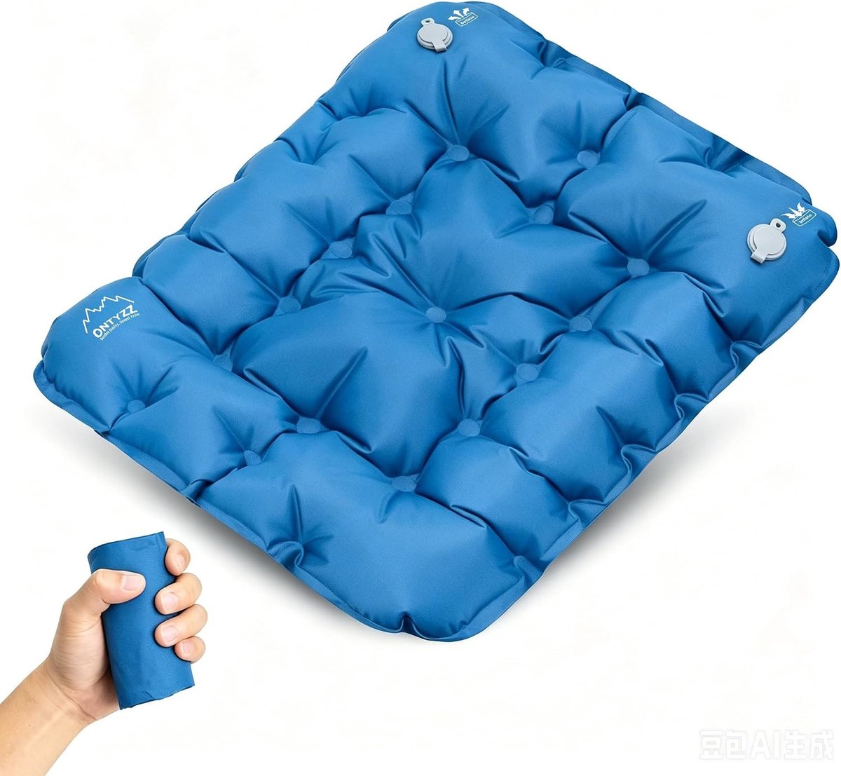 Opblaasbaar Draagbaar Stadionzitkussen voor Waterdichte Ultralichte Buitenstoelen, Tuinmeubels en Campingactiviteiten