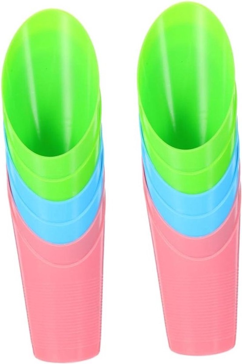 Plastic schepjesset - Kleine schoppen - Voor het verpotten van planten - Ergonomisch ontwerp - 12 stuks - Multicolor