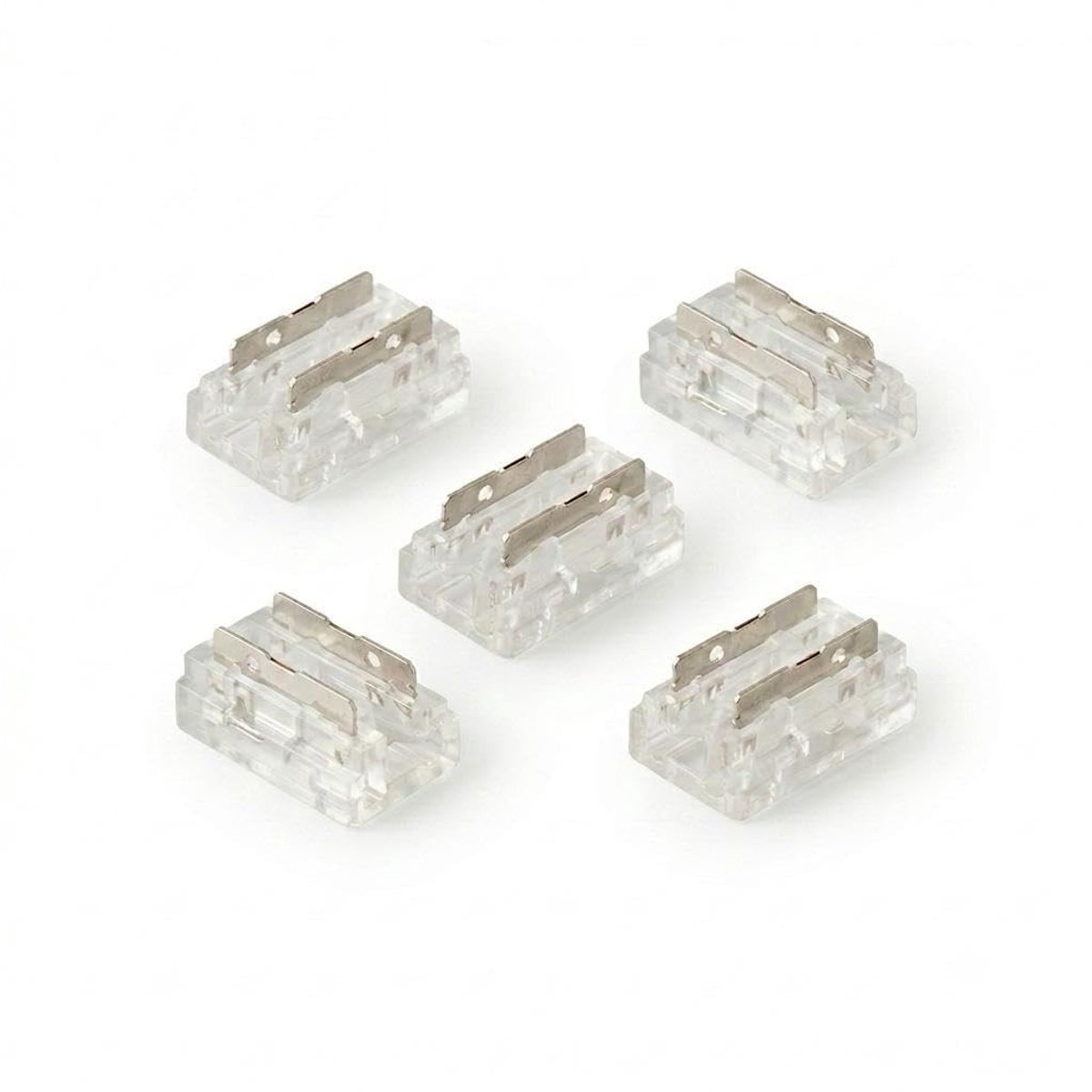 LED-stripconnector, COB SMD 10 mm, 2-polig, zonder solderen, snelkoppeling met druk 3-24 V 5 A, 9 lineaire - ShopVlot