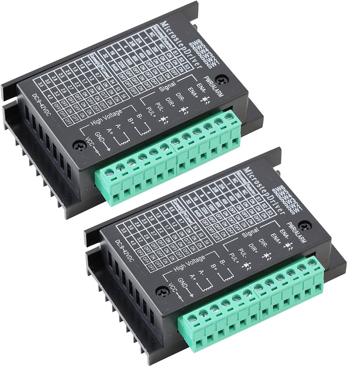 TB6600 Stepper Motor Driver 4.0A 9-42V CNC Controller 32 Segments for Nema 17/23/34 42/57 Stepper Motor and 3D Printer - ShopVlot