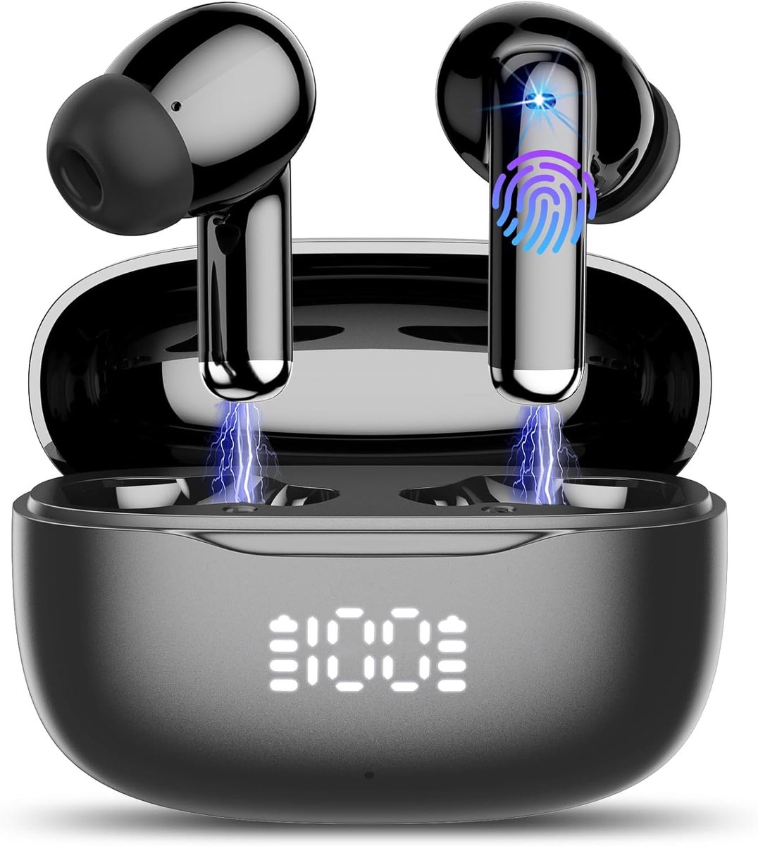 2026 Draadloze bluetooth-hoofdtelefoon, Bluetooth 5.4, ruisonderdrukking, hifi-stereo-hoofdtelefoon met HD-microfoon - ShopVlot