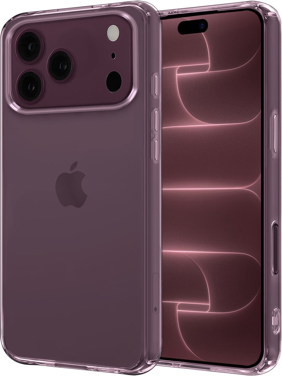 Hoesje - Geschikt voor Apple iPhone 18 Pro Max - Sterk & Shockproof - Hoes Cover - Siliconen Case - Transparant