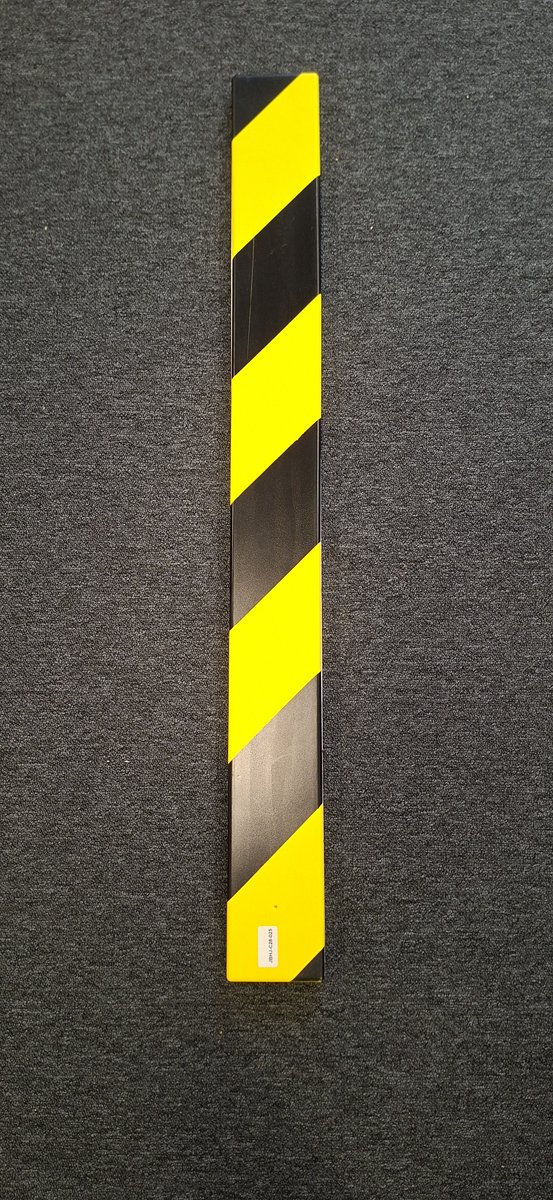 Stootrand - Zelfklevende Stootbescherming - 100 cm x 10 cm x 2 cm kleur zwart - geel