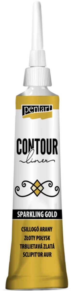 Pentart Contour Liner 20 ml Sparkling Gold
