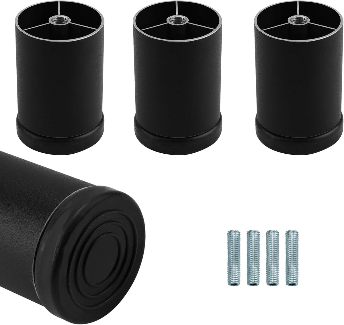 Meubelpoten 6 cm - Hoogte verstelbaar - Aluminium legering - Ideaal voor sofa en bureau - ShopVlot